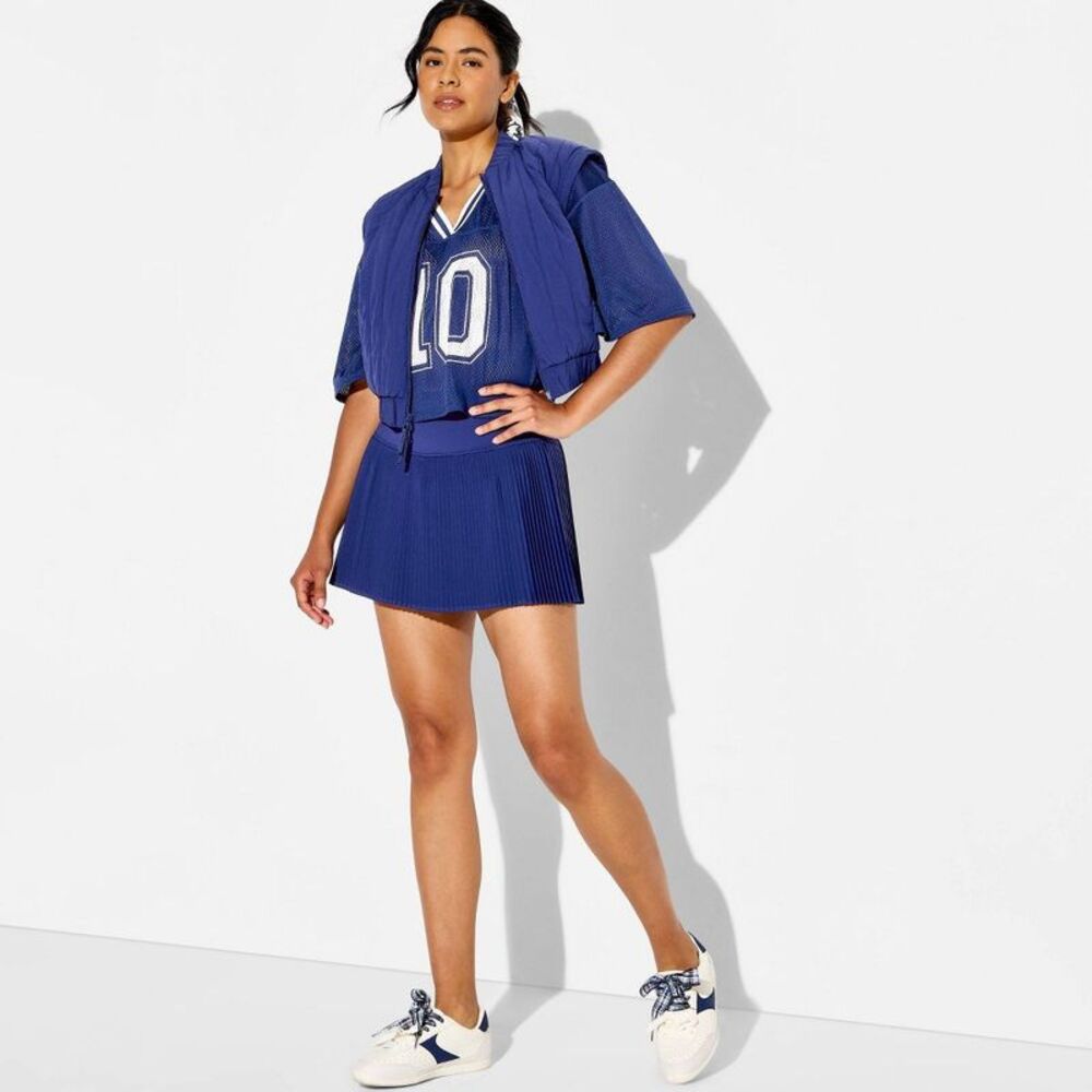 Women's Pleated Skort - JoyLab Navy S